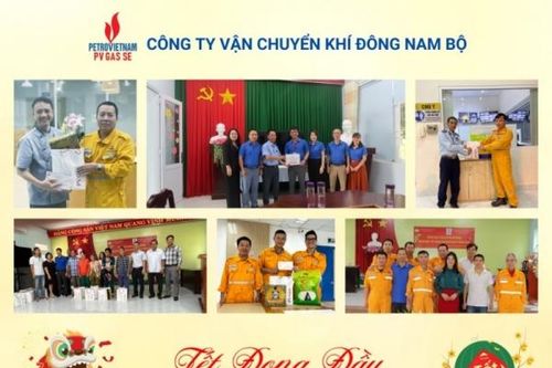 'Tết đong đầy' cùng 'Hành trình yêu thương' của Công ty Vận chuyển khí Đông Nam bộ