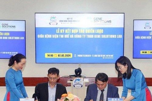 Bệnh viện Trung Ương Huế và Gene Solutions ký kết thỏa thuận hợp tác toàn diện