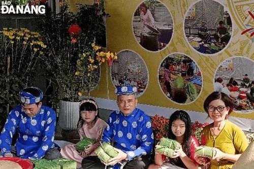 Phường Thanh Khê Tây tổ chức nấu bánh chưng tặng hộ dân khó khăn