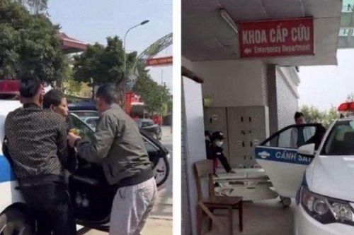 Người đàn ông bị đột quỵ sáng Mùng 2 Tết được CSGT đưa đi cấp cứu kịp thời