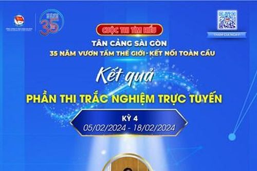 Gần 44.000 lượt thí sinh tham gia Cuộc thi tìm hiểu 'Tân Cảng Sài Gòn - 35 năm vươn tầm thế giới - kết nối toàn cầu'
