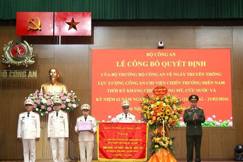 Bộ Công an công bố Ngày truyền thống lực lượng Công an chi viện chiến trường miền Nam