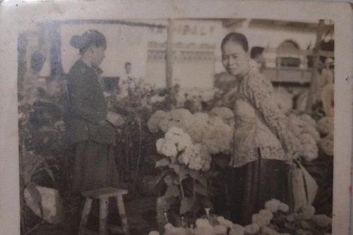 Chợ bông ngày Tết