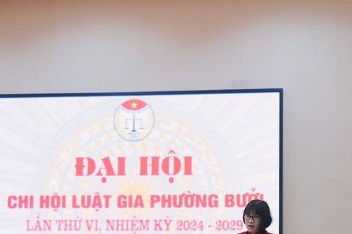 Đại hội Chi hội Luật gia phường Bưởi nhiệm kỳ 2024-2029
