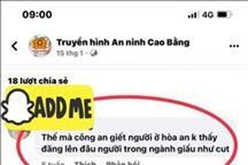 Bị phạt 7,5 triệu đồng vì bình luận xúc phạm công an trên mạng xã hội