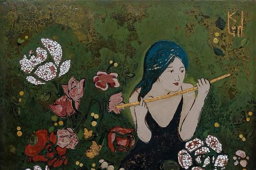 Chiêm ngưỡng tác phẩm độc đáo tại triển lãm tranh sơn mài Giũa: Phong Sắc