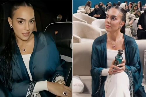 Bạn gái Ronaldo quyến rũ dự sự kiện, hút hồn đến mức vệ sĩ cũng phải đứng ngắm không rời