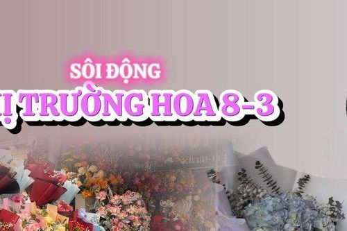 Hà Nội: Tiệm hoa tất bật chuẩn bị cho ngày 8/3