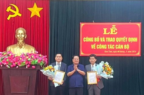 Bổ nhiệm ông Trần Ngọc Tuấn giữ chức Phó Giám đốc Sở Nội vụ Kon Tum