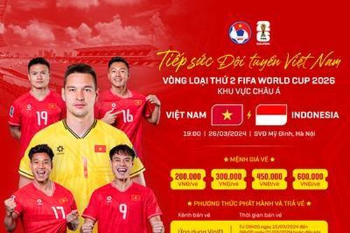 Vé xem trận Việt Nam và Indonesia có giá bao nhiêu?