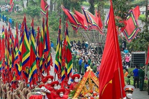 Không khí chuẩn bị tấp nập dịp Lễ hội Giỗ tổ Hùng Vương