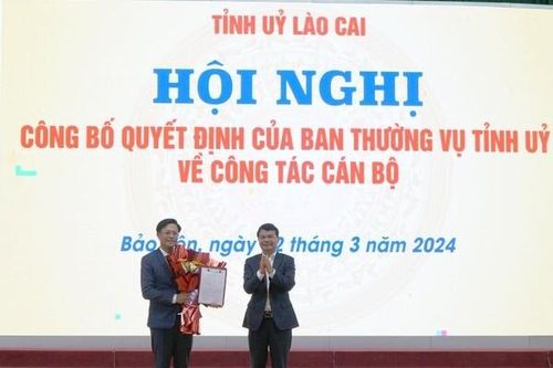 Lào Cai: Bổ nhiệm ông Hoàng Quốc Bảo giữ chức Bí thư Huyện ủy