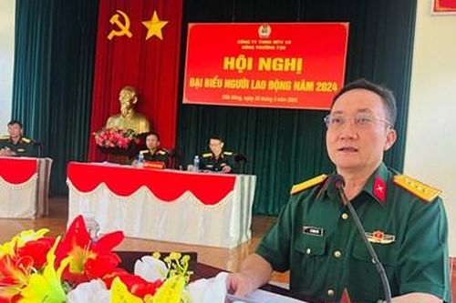 Nông trường 726 tổ chức Hội nghị đại biểu người lao động năm 2024