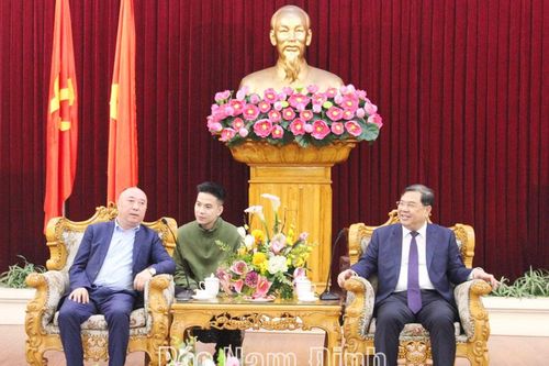 Đoàn doanh nghiệp Trung Quốc đến tìm hiểu cơ hội đầu tư tại tỉnh Nam Định