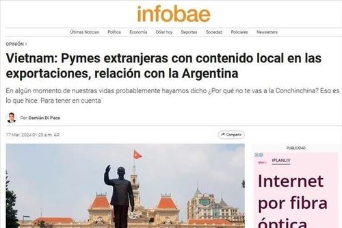 Báo chí Argentina đánh giá cao đóng góp của SMEs trong kinh tế Việt Nam