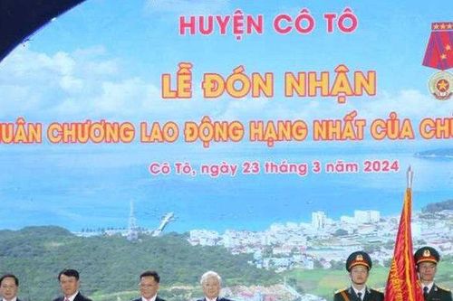 Quảng Ninh: Huyện đảo Cô Tô đón nhận Huân chương Lao động hạng Nhất