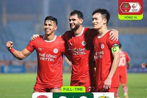 Bị dẫn 2 bàn, Thể Công-Viettel ngược dòng thắng Quảng Nam FC