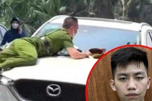 Vụ ô tô hất cảnh sát lên nắp capo: Lời khai của tài xế