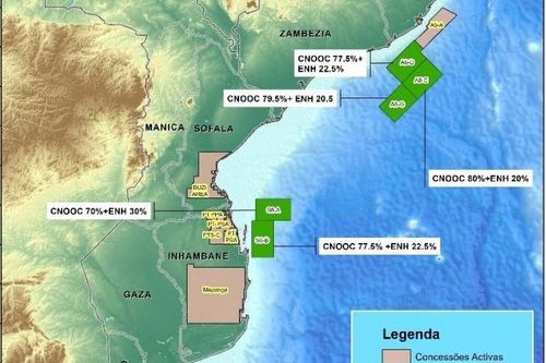 CNOOC giành được 5 giấy phép thăm dò khu vực dầu khí ngoài khơi Mozambique