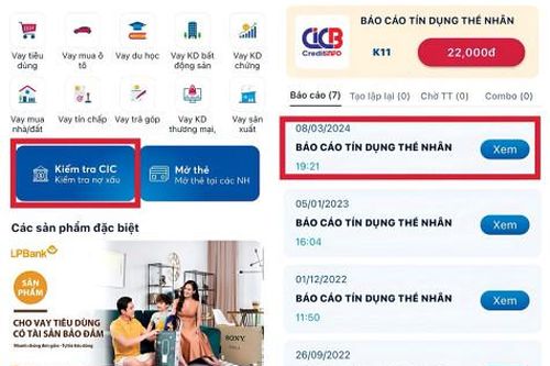 Tránh lịch sử tín dụng xấu trên CIC