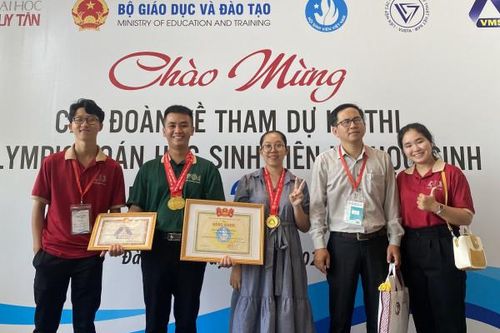 Trường Đại học Khánh Hòa đoạt 6 giải tại Kỳ thi Olympic Toán sinh viên và học sinh toàn quốc