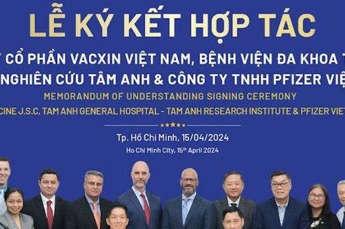 Pfizer Việt Nam, VNVC và Tâm Anh ký biên bản hợp tác tăng cường giải pháp chăm sóc sức khỏe