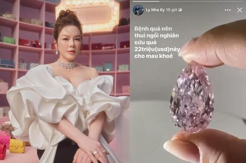 Bị ốm, nữ đại gia ngắm viên kim cương 22 triệu đô 'cho khỏe'
