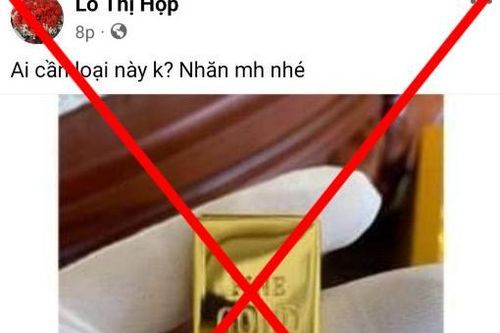Bắt nhóm mua thỏi vàng giả 5 triệu đồng rồi lên mạng gạ bán tiền tỷ