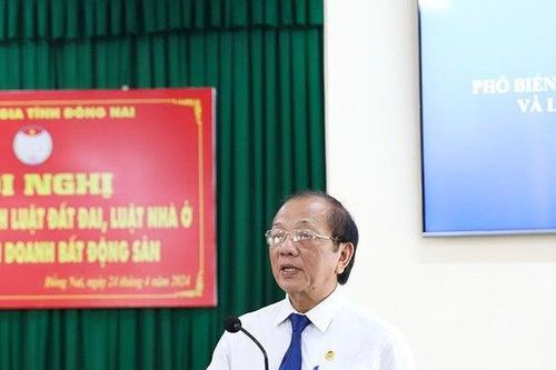 Hội Luật gia tỉnh Đồng Nai tổ chức Hội nghị phổ biến Luật Đất đai