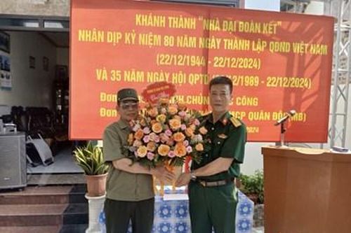 Trường Sĩ quan Đặc công bàn giao nhà Đại đoàn kết
