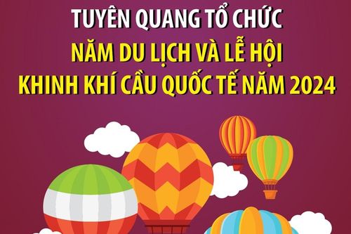 Tuyên Quang tổ chức Năm du lịch và Lễ hội Khinh khí cầu quốc tế năm 2024