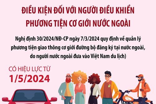 Điều kiện đối với người điều khiển phương tiện cơ giới nước ngoài