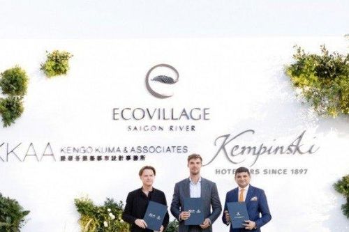 Cú bắt tay lịch sử của các thương hiệu huyền thoại: Kempinski Hotels và Kengo Kuma tại Ecovillage Saigon River