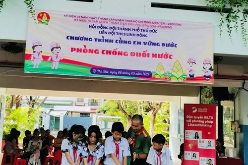 Tập huấn kỹ năng phòng chống đuối nước cho học sinh mùa hè năm 2024
