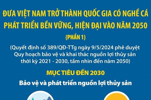 Đưa Việt Nam trở thành quốc gia có nghề cá phát triển bền vững, hiện đại vào năm 2050 (Phần 1)