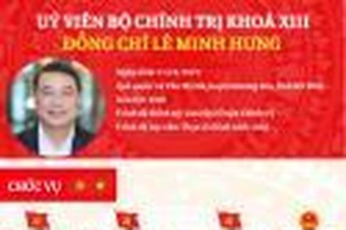 Infographic: Tiểu sử tân Ủy viên Bộ chính trị khóa XIII Lê Minh Hưng