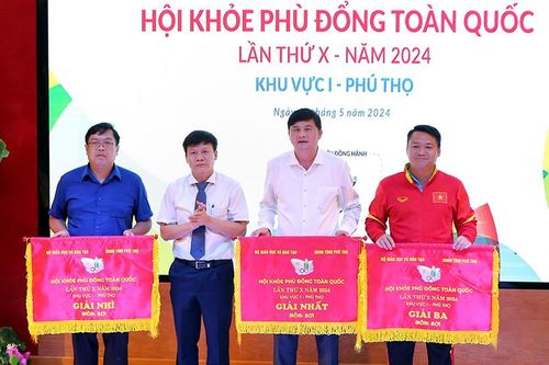 554 huy chương được trao tại Hội khỏe Phù Đổng toàn quốc lần thứ X, khu vực I