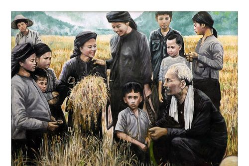Tình yêu Bác Hồ qua tranh của họa sỹ Việt kiều