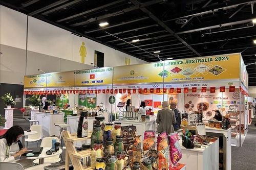 Khu gian hàng 'Hà Nội-Việt Nam' tạo sức hút tại Hội chợ FoodService Australia 2024