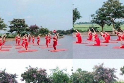 Phạt thêm 16 người tập yoga, chụp ảnh trên đường