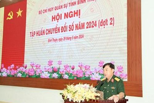 Lực lượng vũ trang tỉnh Bình Thuận đẩy mạnh công tác chuyển đổi số