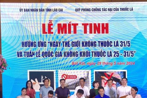 Lào Cai: Hưởng ứng Ngày Thế giới không hút thuốc lá và Tuần lễ Quốc gia không thuốc lá