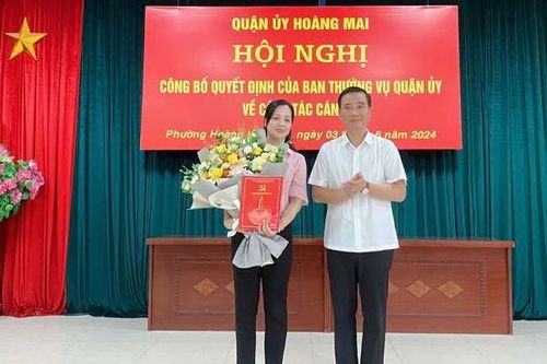 Quận Hoàng Mai luân chuyển, điều động, bổ nhiệm cán bộ