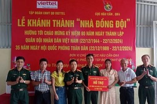 Lữ đoàn Vận tải 654 bàn giao Nhà đồng đội