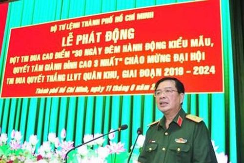 Bộ tư lệnh Thành phố Hồ Chí Minh phát động thi đua cao điểm '30 ngày đêm hành động kiểu mẫu'