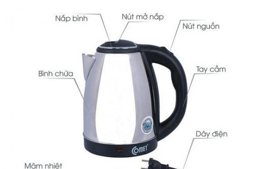 Cách sử dụng ấm siêu tốc an toàn, tiết kiệm điện