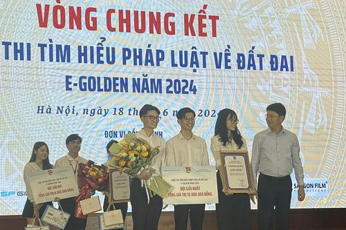 Sinh viên Luật Hà Nội giành quán quân cuộc thi tìm hiểu pháp luật về đất đai 2024
