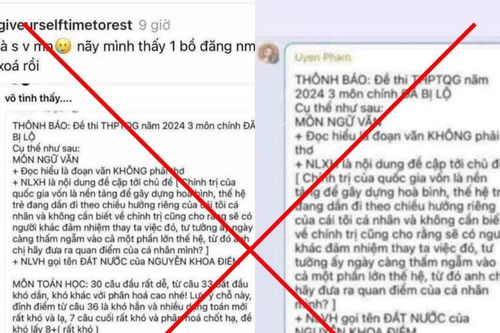 Chưa thi tốt nghiệp đã xuất hiện thông tin lộ đề Ngữ văn
