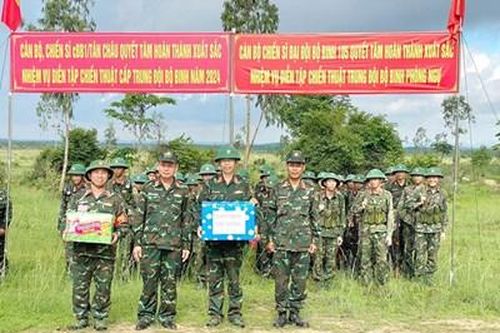 Bộ Chỉ huy Quân sự tỉnh Tây Ninh diễn tập trung đội bộ binh bắn đạn thật