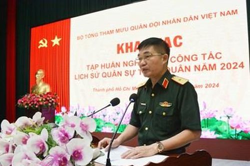 Tập huấn nghiệp vụ công tác lịch sử quân sự toàn quân năm 2024